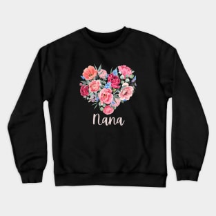 Floral Heart NANA Crewneck Sweatshirt